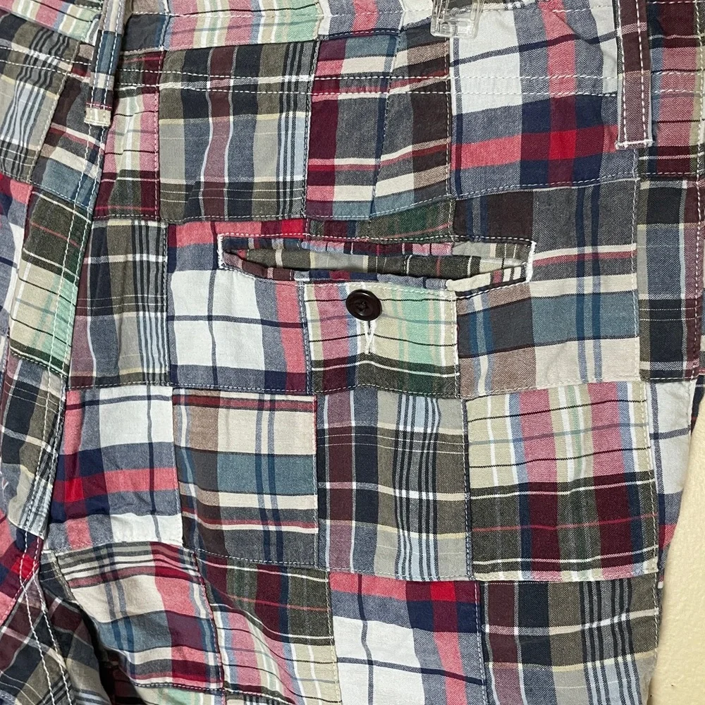 J. Crew Patchwork Field Shorts Men's Size 36 Vacation Beach Preppy Country Club
